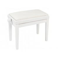 Kinsman KPB03WH White Satin Adjustable Height Piano Stool